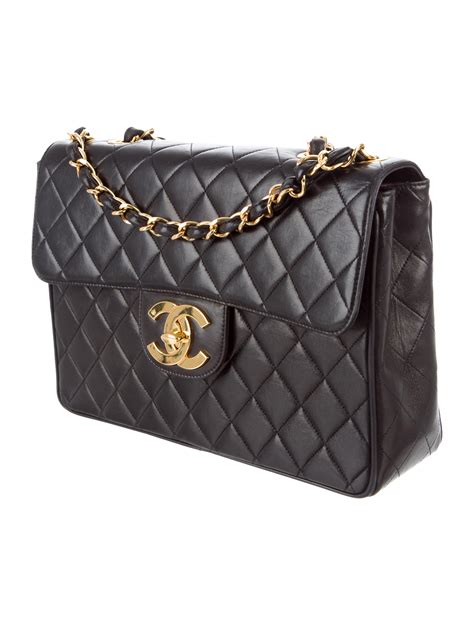 giant chanel flap bag|chanel classic flap bag jumbo.